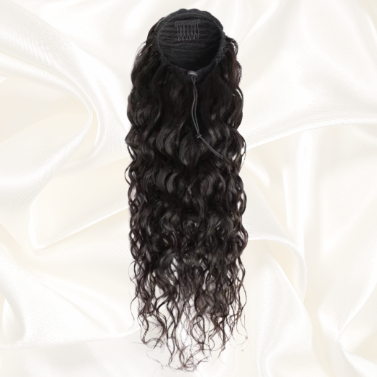 Ponytail Séléna Water Waves - Human Hair