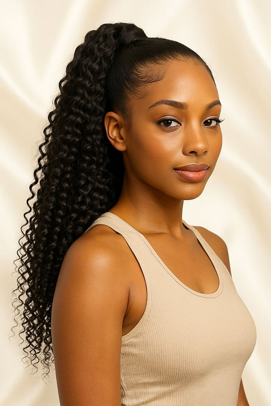 Ponytail Shana Jerry Curl - 100% Naturel