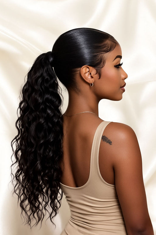 Ponytail Séléna Water Waves - 100% Naturel
